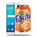 Дизайнерский пластиковый чехол для Huawei ShotX Fanta