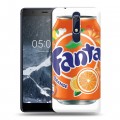 Дизайнерский пластиковый чехол для Nokia 5.1 Fanta