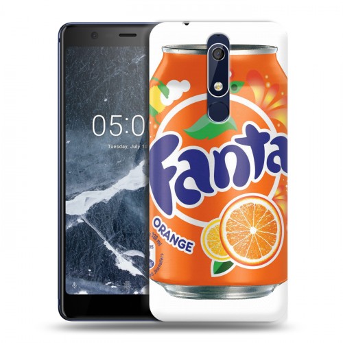 Дизайнерский пластиковый чехол для Nokia 5.1 Fanta