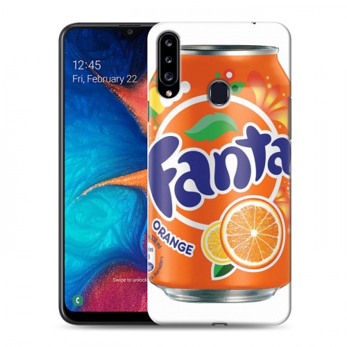 Дизайнерский пластиковый чехол для Samsung Galaxy A20s Fanta