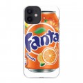 Дизайнерский силиконовый с усиленными углами чехол для Iphone 12 Mini Fanta