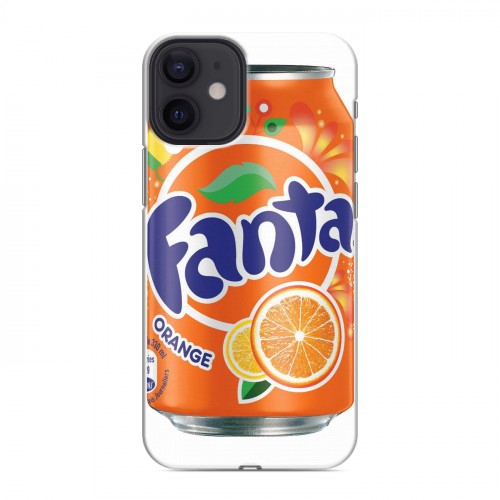 Дизайнерский силиконовый с усиленными углами чехол для Iphone 12 Mini Fanta