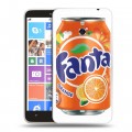 Дизайнерский пластиковый чехол для Nokia Lumia 1320 Fanta