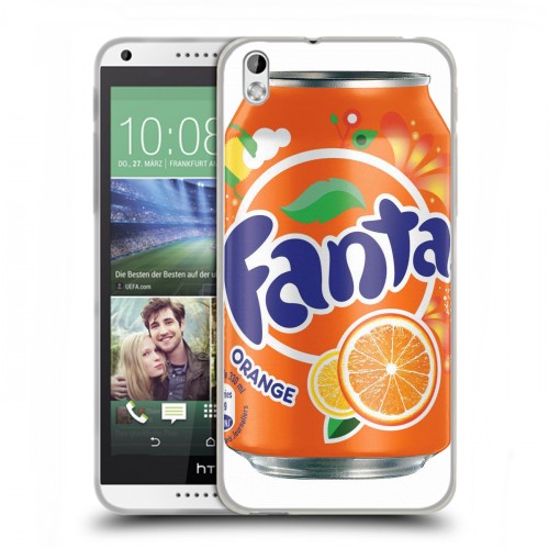 Дизайнерский пластиковый чехол для HTC Desire 816 Fanta