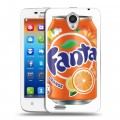 Дизайнерский пластиковый чехол для Lenovo S650 Ideaphone Fanta