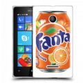 Дизайнерский пластиковый чехол для Microsoft Lumia 435 Fanta