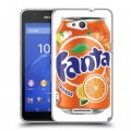 Дизайнерский пластиковый чехол для Sony Xperia E4g Fanta