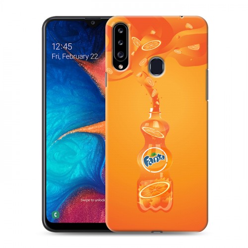 Дизайнерский пластиковый чехол для Samsung Galaxy A20s Fanta