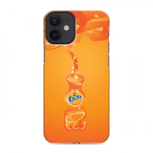 Дизайнерский силиконовый с усиленными углами чехол для Iphone 12 Mini Fanta