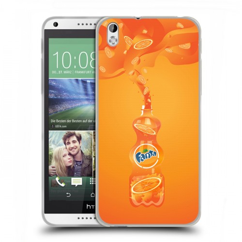 Дизайнерский пластиковый чехол для HTC Desire 816 Fanta