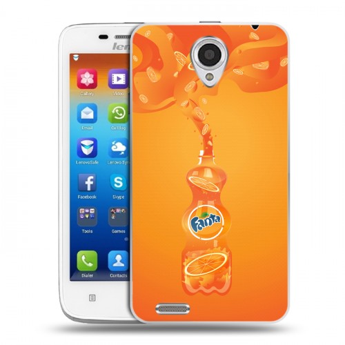 Дизайнерский пластиковый чехол для Lenovo S650 Ideaphone Fanta