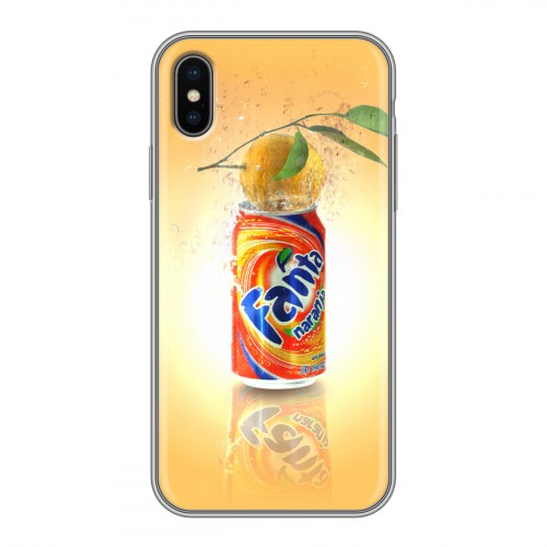 Дизайнерский силиконовый чехол для Iphone x10 Fanta