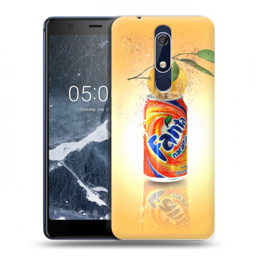 Дизайнерский пластиковый чехол для Nokia 5.1 Fanta