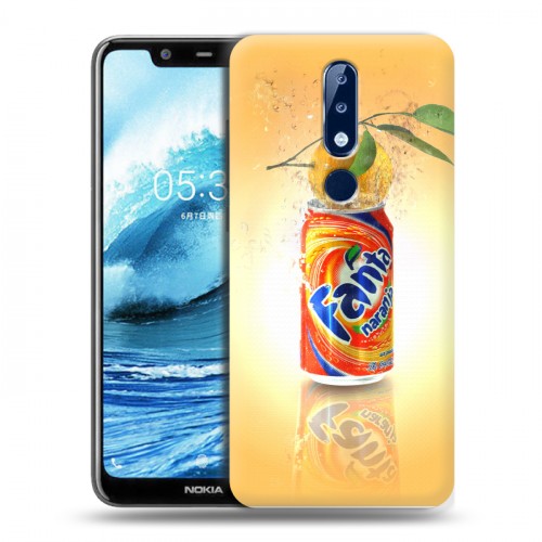 Дизайнерский пластиковый чехол для Nokia 5.1 Plus Fanta