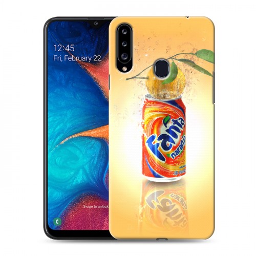 Дизайнерский пластиковый чехол для Samsung Galaxy A20s Fanta