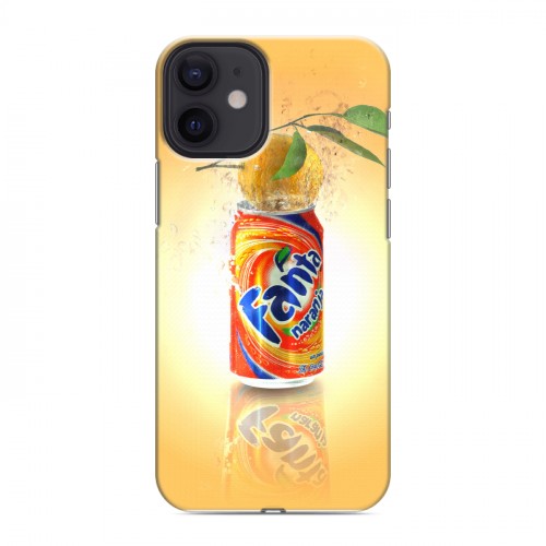 Дизайнерский силиконовый с усиленными углами чехол для Iphone 12 Mini Fanta