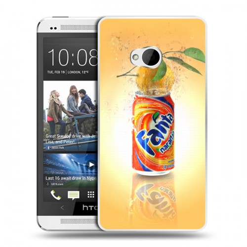 Дизайнерский пластиковый чехол для HTC One (M7) Dual SIM Fanta
