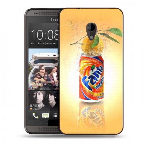 Дизайнерский пластиковый чехол для HTC Desire 700 Fanta