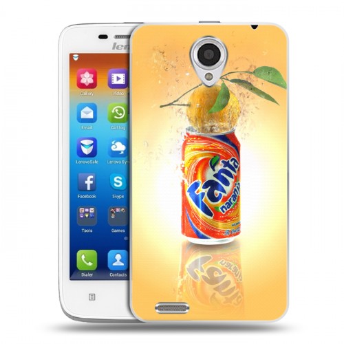 Дизайнерский пластиковый чехол для Lenovo S650 Ideaphone Fanta