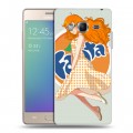 Дизайнерский пластиковый чехол для Samsung Z3 Fanta