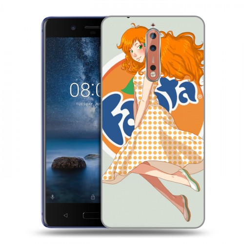 Дизайнерский пластиковый чехол для Nokia 8 Fanta