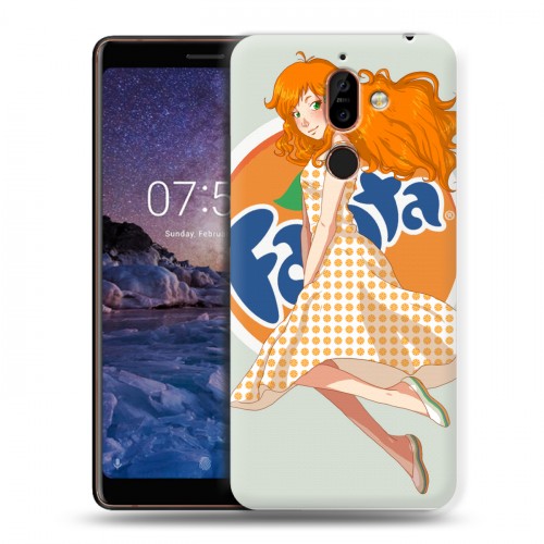 Дизайнерский пластиковый чехол для Nokia 7 Plus Fanta