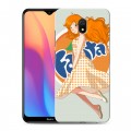 Дизайнерский силиконовый с усиленными углами чехол для Xiaomi RedMi 8A Fanta