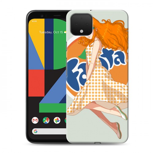 Дизайнерский пластиковый чехол для Google Pixel 4 Fanta