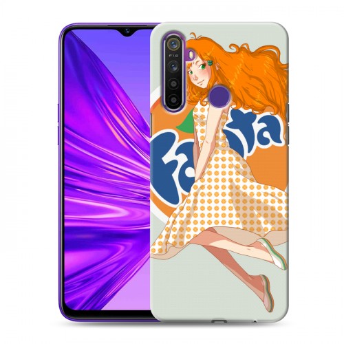 Дизайнерский силиконовый чехол для Realme 5 Fanta