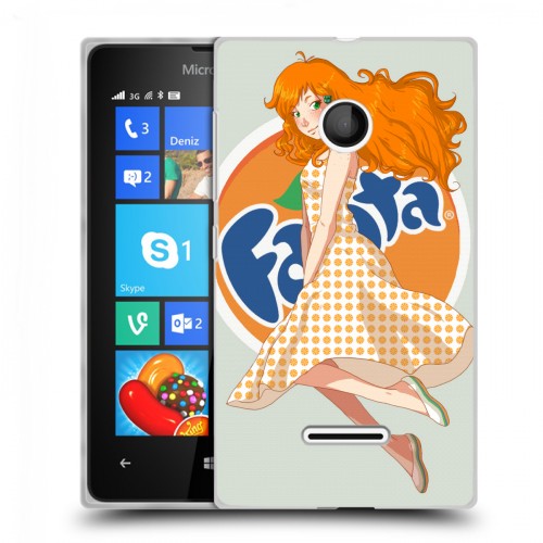 Дизайнерский пластиковый чехол для Microsoft Lumia 435 Fanta