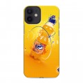 Дизайнерский силиконовый с усиленными углами чехол для Iphone 12 Mini Fanta