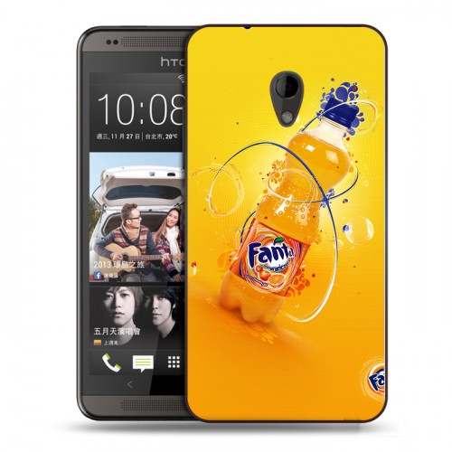 Дизайнерский пластиковый чехол для HTC Desire 700 Fanta