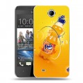 Дизайнерский пластиковый чехол для HTC Desire 300 Fanta