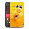 Дизайнерский пластиковый чехол для HTC Desire 200 Fanta