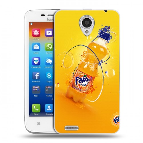 Дизайнерский пластиковый чехол для Lenovo S650 Ideaphone Fanta