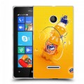 Дизайнерский пластиковый чехол для Microsoft Lumia 435 Fanta