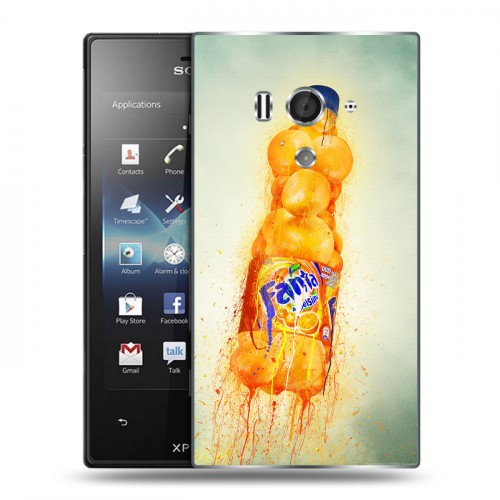 Дизайнерский пластиковый чехол для Sony Xperia acro S Fanta