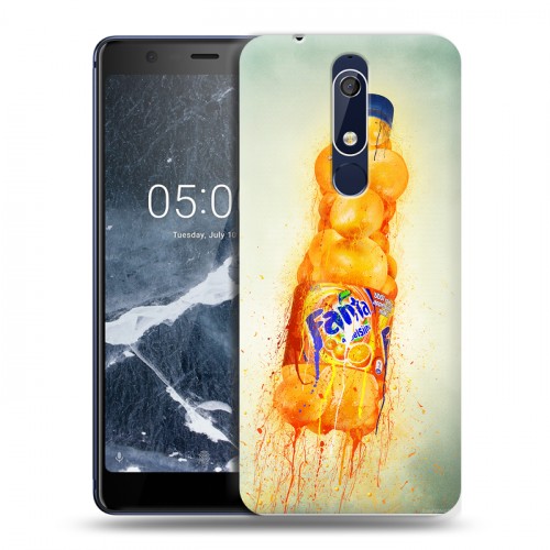 Дизайнерский пластиковый чехол для Nokia 5.1 Fanta