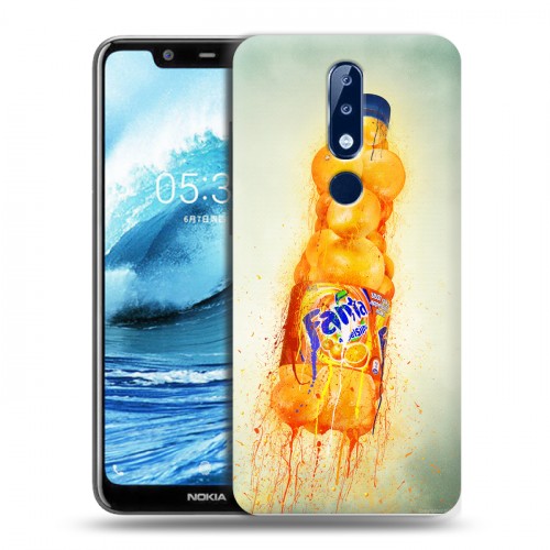 Дизайнерский пластиковый чехол для Nokia 5.1 Plus Fanta