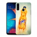 Дизайнерский пластиковый чехол для Samsung Galaxy A20s Fanta