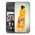 Дизайнерский пластиковый чехол для HTC Desire 700 Fanta