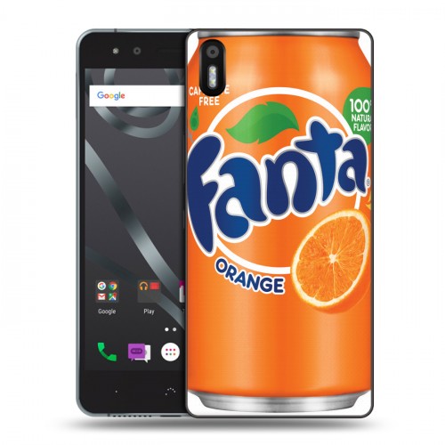 Дизайнерский пластиковый чехол для BQ Aquaris X5 Fanta