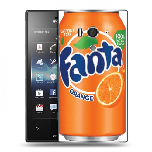 Дизайнерский пластиковый чехол для Sony Xperia acro S Fanta