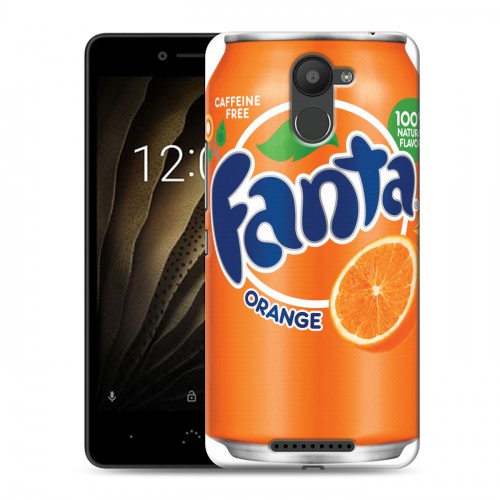 Дизайнерский силиконовый чехол для BQ Aquaris U Fanta