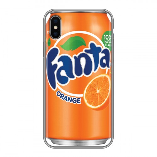 Дизайнерский силиконовый чехол для Iphone x10 Fanta