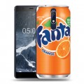 Дизайнерский пластиковый чехол для Nokia 5.1 Fanta