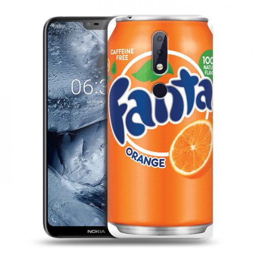 Дизайнерский пластиковый чехол для Nokia 6.1 Plus Fanta