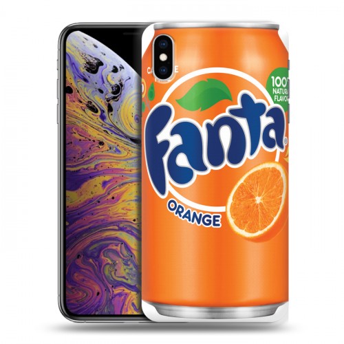 Дизайнерский силиконовый чехол для Iphone Xs Max Fanta