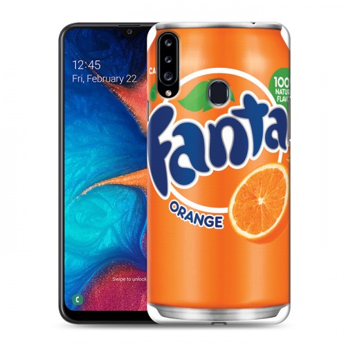 Дизайнерский пластиковый чехол для Samsung Galaxy A20s Fanta