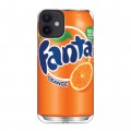 Дизайнерский силиконовый с усиленными углами чехол для Iphone 12 Mini Fanta